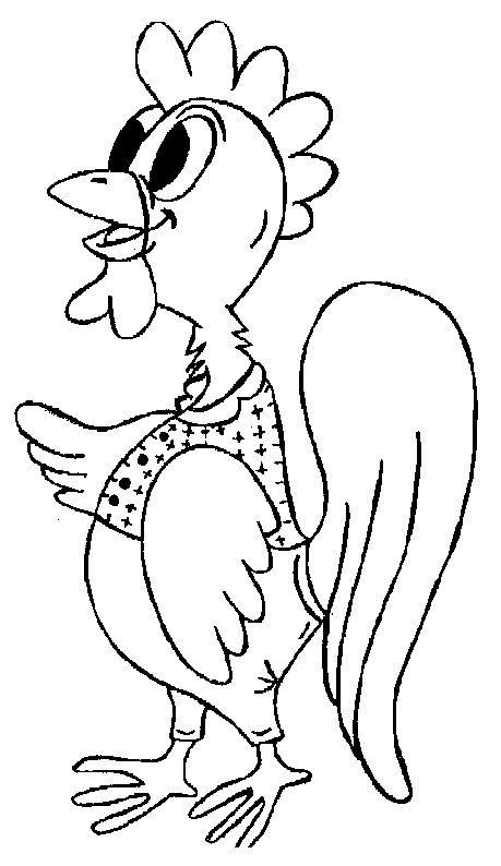Disegno da colorare: Gallo (Animali) #4135 - Pagine da Colorare Stampabili Gratuite