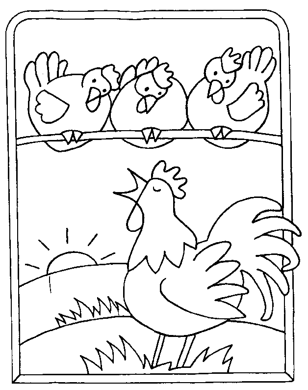 Disegno da colorare: Gallo (Animali) #4158 - Pagine da Colorare Stampabili Gratuite