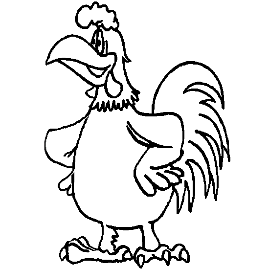 Disegno da colorare: Gallo (Animali) #4164 - Pagine da Colorare Stampabili Gratuite
