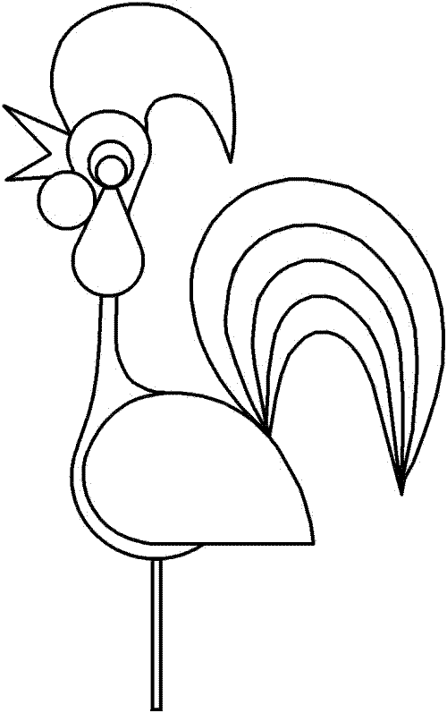 Disegno da colorare: Gallo (Animali) #4194 - Pagine da Colorare Stampabili Gratuite