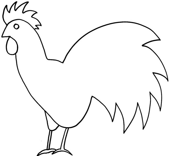 Disegno da colorare: Gallo (Animali) #4196 - Pagine da Colorare Stampabili Gratuite
