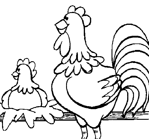 Disegno da colorare: Gallo (Animali) #4201 - Pagine da Colorare Stampabili Gratuite