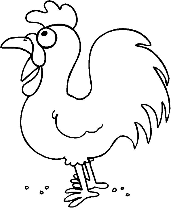 Disegno da colorare: Gallo (Animali) #4250 - Pagine da Colorare Stampabili Gratuite