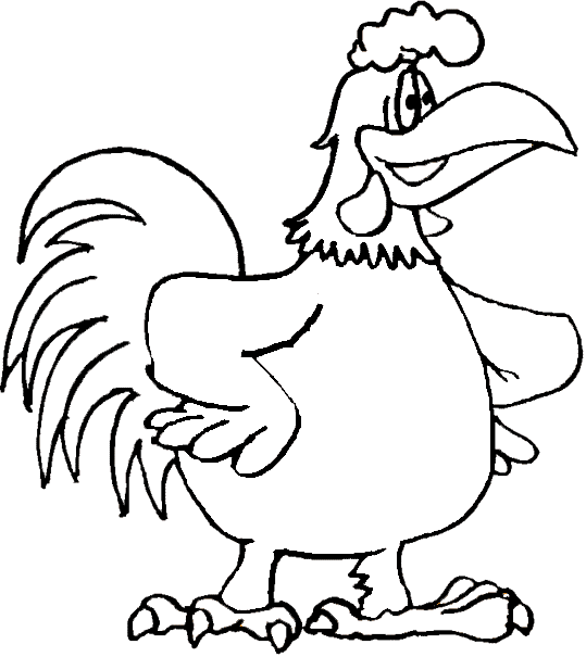 Disegno da colorare: Gallo (Animali) #4277 - Pagine da Colorare Stampabili Gratuite