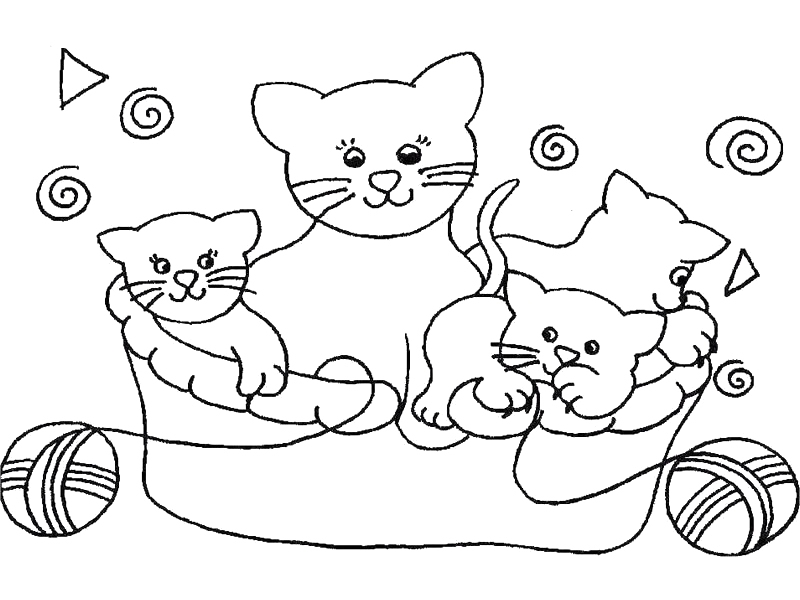Disegno da colorare: Gatto (Animali) #1765 - Pagine da Colorare Stampabili Gratuite