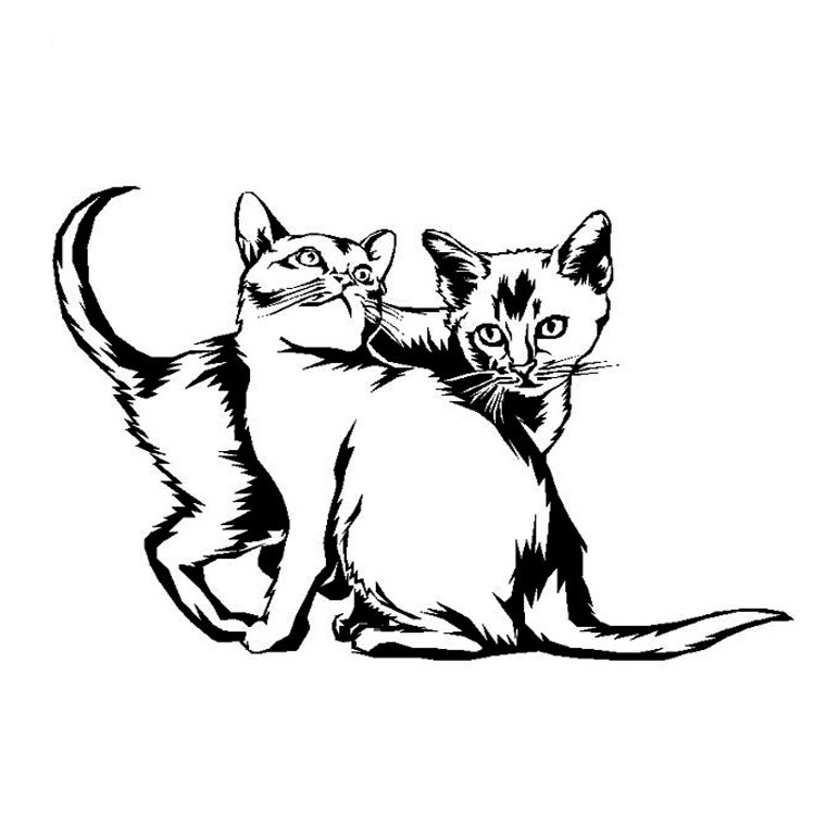 Disegno da colorare: Gatto (Animali) #1785 - Pagine da Colorare Stampabili Gratuite