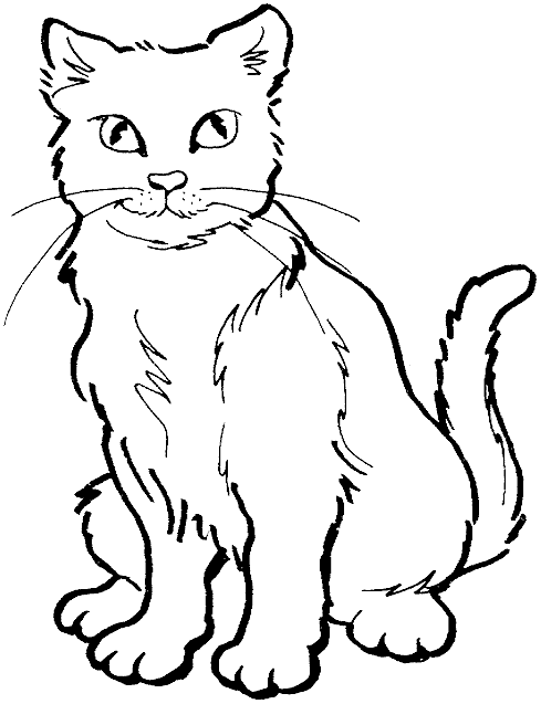 Disegno da colorare: Gatto (Animali) #1789 - Pagine da Colorare Stampabili Gratuite