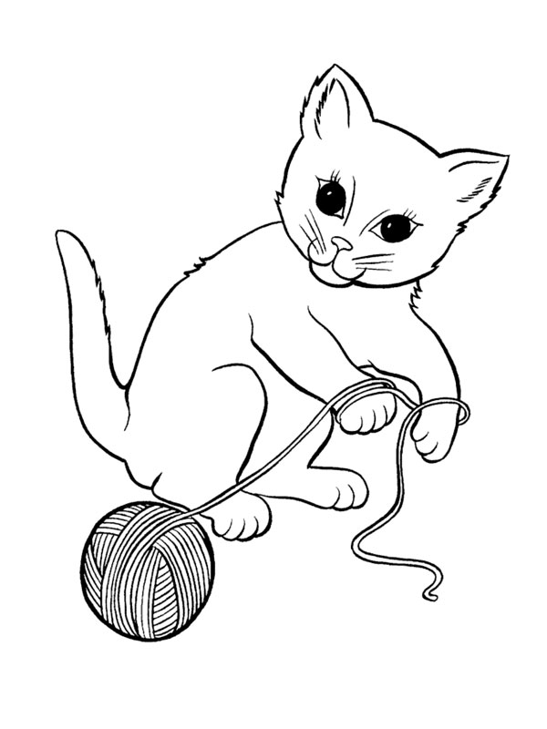 Disegno da colorare: Gatto (Animali) #1810 - Pagine da Colorare Stampabili Gratuite