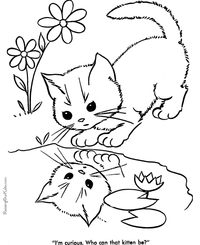 Disegno da colorare: Gatto (Animali) #1813 - Pagine da Colorare Stampabili Gratuite