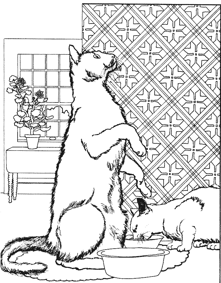 Disegno da colorare: Gatto (Animali) #1947 - Pagine da Colorare Stampabili Gratuite