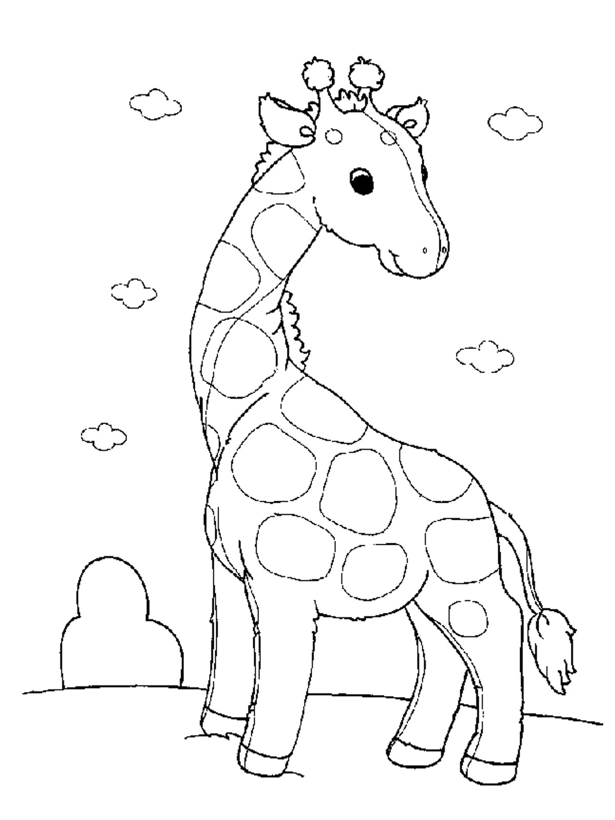 Disegno da colorare: Giraffa (Animali) #7236 - Pagine da Colorare Stampabili Gratuite