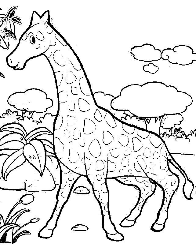 Disegno da colorare: Giraffa (Animali) #7262 - Pagine da Colorare Stampabili Gratuite