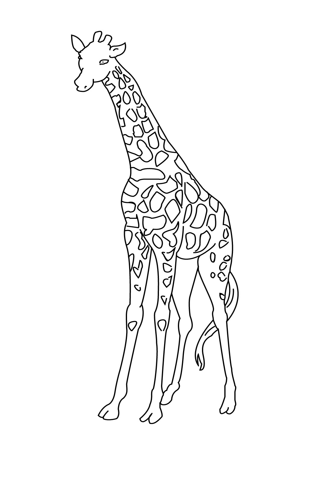 Disegno da colorare: Giraffa (Animali) #7281 - Pagine da Colorare Stampabili Gratuite