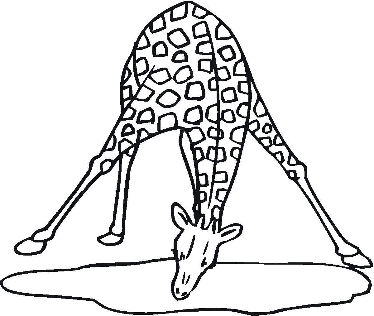 Disegno da colorare: Giraffa (Animali) #7299 - Pagine da Colorare Stampabili Gratuite