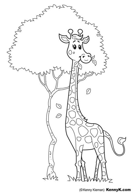 Disegno da colorare: Giraffa (Animali) #7329 - Pagine da Colorare Stampabili Gratuite