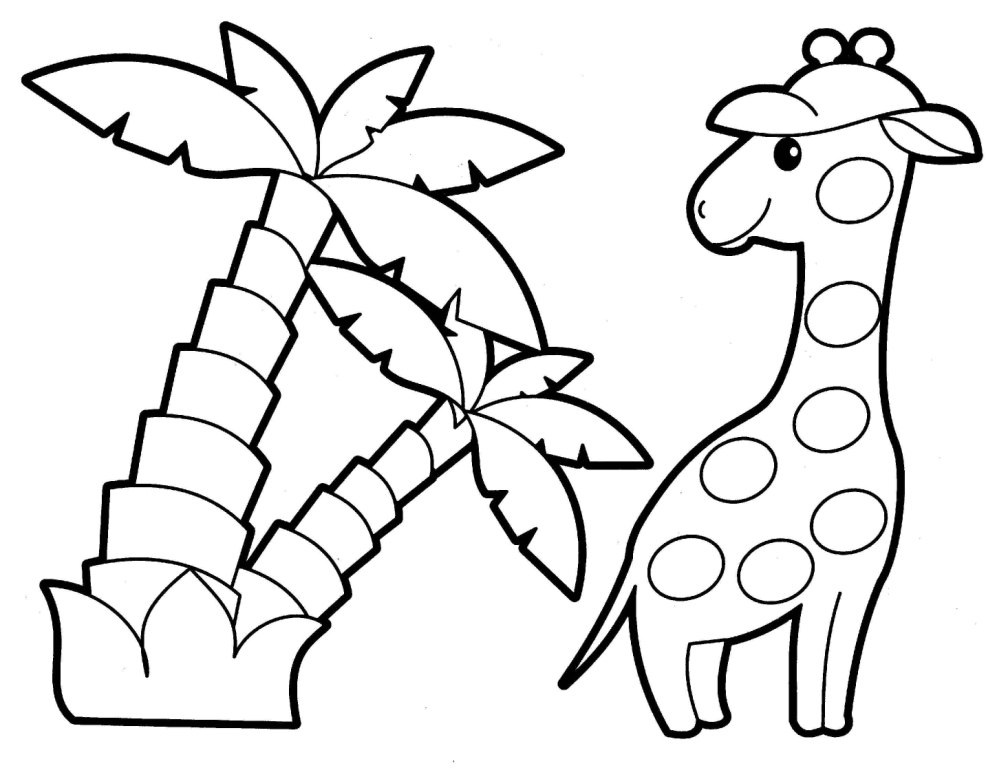 Disegno da colorare: Giraffa (Animali) #7352 - Pagine da Colorare Stampabili Gratuite