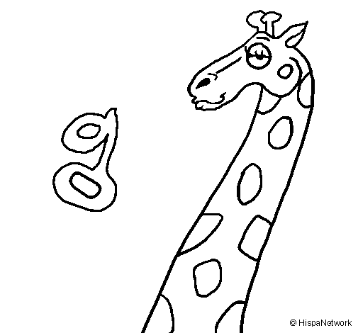 Disegno da colorare: Giraffa (Animali) #7355 - Pagine da Colorare Stampabili Gratuite