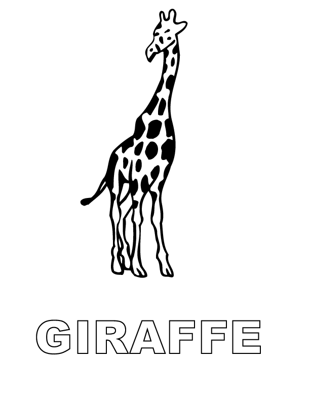 Disegno da colorare: Giraffa (Animali) #7398 - Pagine da Colorare Stampabili Gratuite