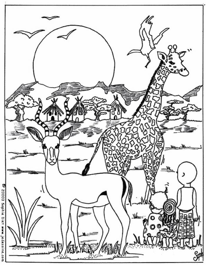 Disegno da colorare: Giraffa (Animali) #7399 - Pagine da Colorare Stampabili Gratuite
