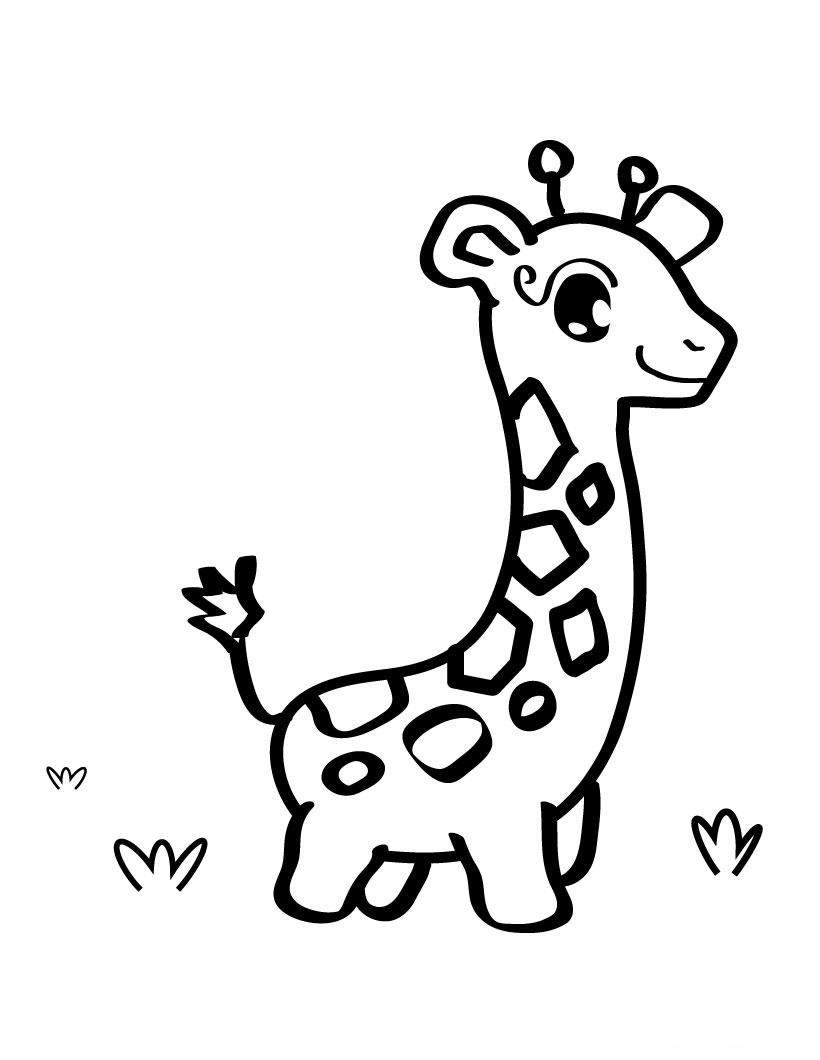 Disegno da colorare: Giraffa (Animali) #7410 - Pagine da Colorare Stampabili Gratuite