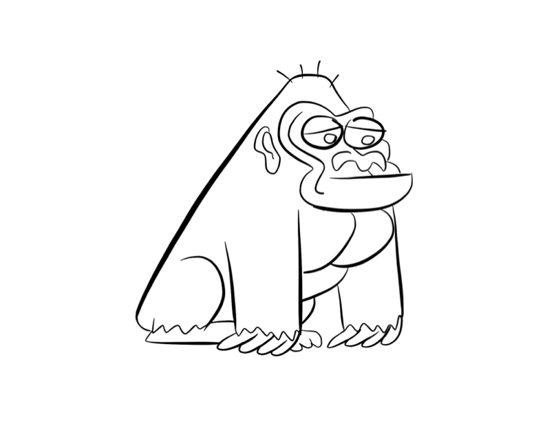 Disegno da colorare: Gorilla (Animali) #7549 - Pagine da Colorare Stampabili Gratuite