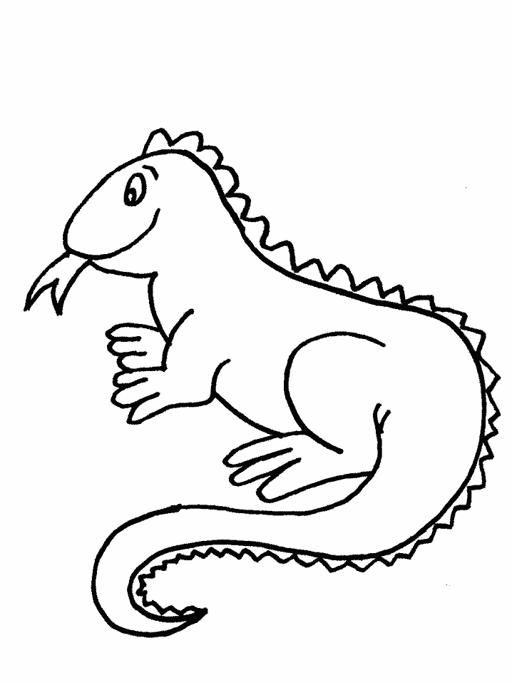 Disegno da colorare: iguana (Animali) #8912 - Pagine da Colorare Stampabili Gratuite