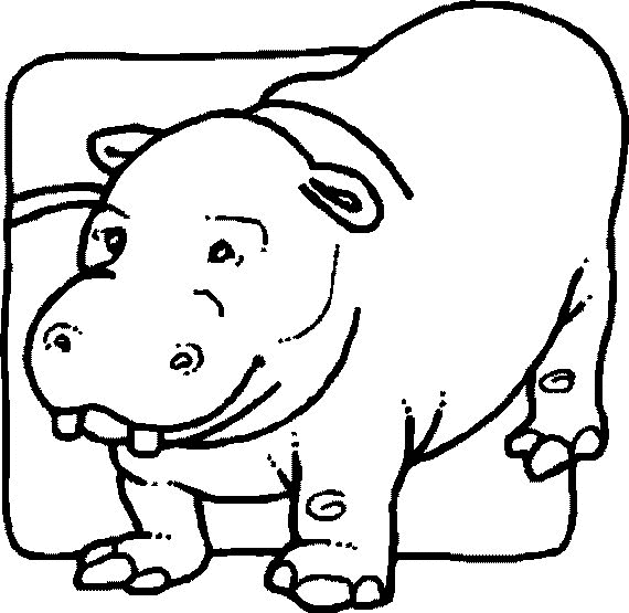 Disegno da colorare: Ippopotamo (Animali) #8682 - Pagine da Colorare Stampabili Gratuite