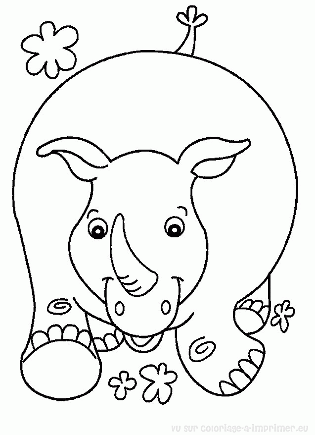 Disegno da colorare: Ippopotamo (Animali) #8686 - Pagine da Colorare Stampabili Gratuite