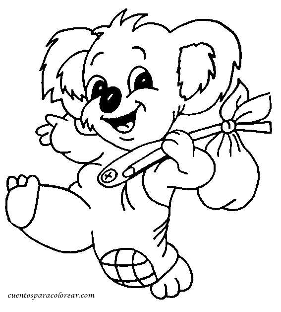 Disegno da colorare: Koala (Animali) #9304 - Pagine da Colorare Stampabili Gratuite