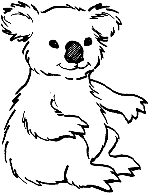 Disegno da colorare: Koala (Animali) #9312 - Pagine da Colorare Stampabili Gratuite