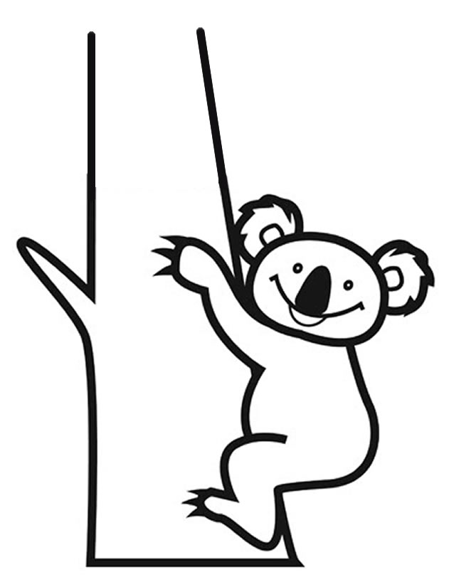 Disegno da colorare: Koala (Animali) #9318 - Pagine da Colorare Stampabili Gratuite