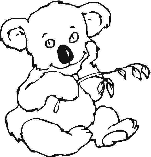 Disegno da colorare: Koala (Animali) #9331 - Pagine da Colorare Stampabili Gratuite