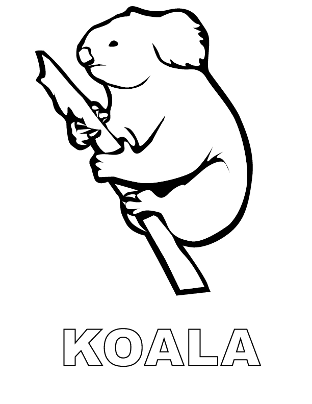 Disegno da colorare: Koala (Animali) #9352 - Pagine da Colorare Stampabili Gratuite