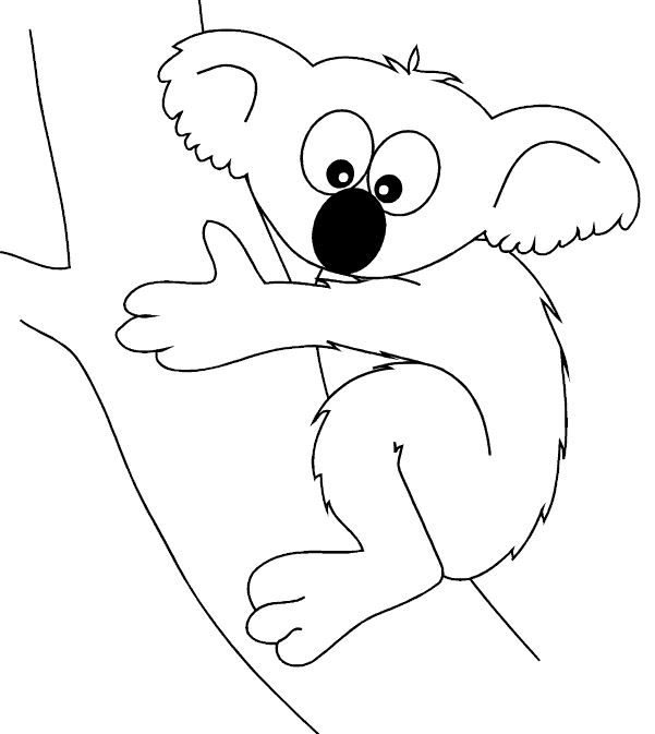 Disegno da colorare: Koala (Animali) #9358 - Pagine da Colorare Stampabili Gratuite