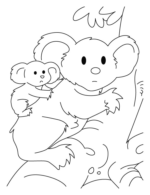 Disegno da colorare: Koala (Animali) #9362 - Pagine da Colorare Stampabili Gratuite