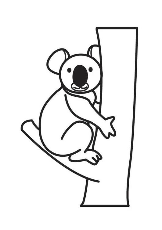 Disegno da colorare: Koala (Animali) #9389 - Pagine da Colorare Stampabili Gratuite