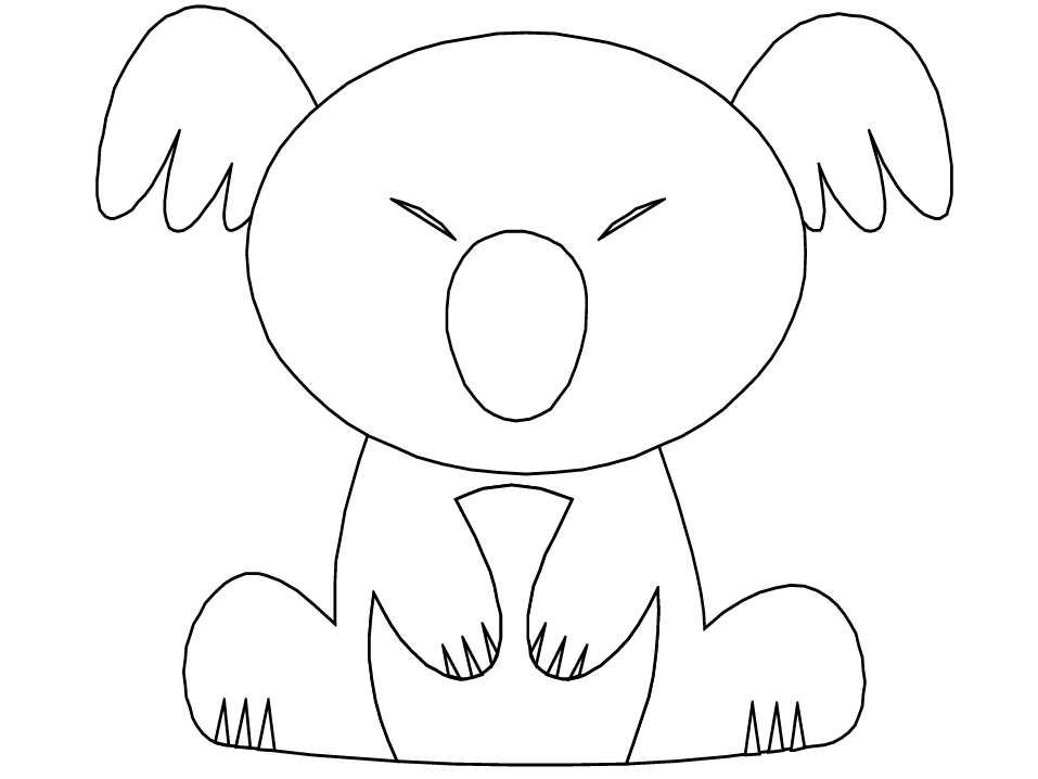 Disegno da colorare: Koala (Animali) #9423 - Pagine da Colorare Stampabili Gratuite