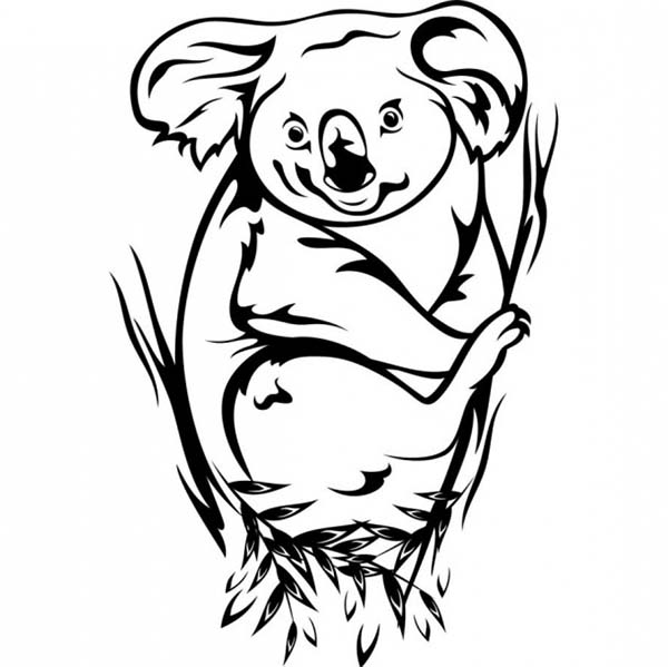 Disegno da colorare: Koala (Animali) #9483 - Pagine da Colorare Stampabili Gratuite