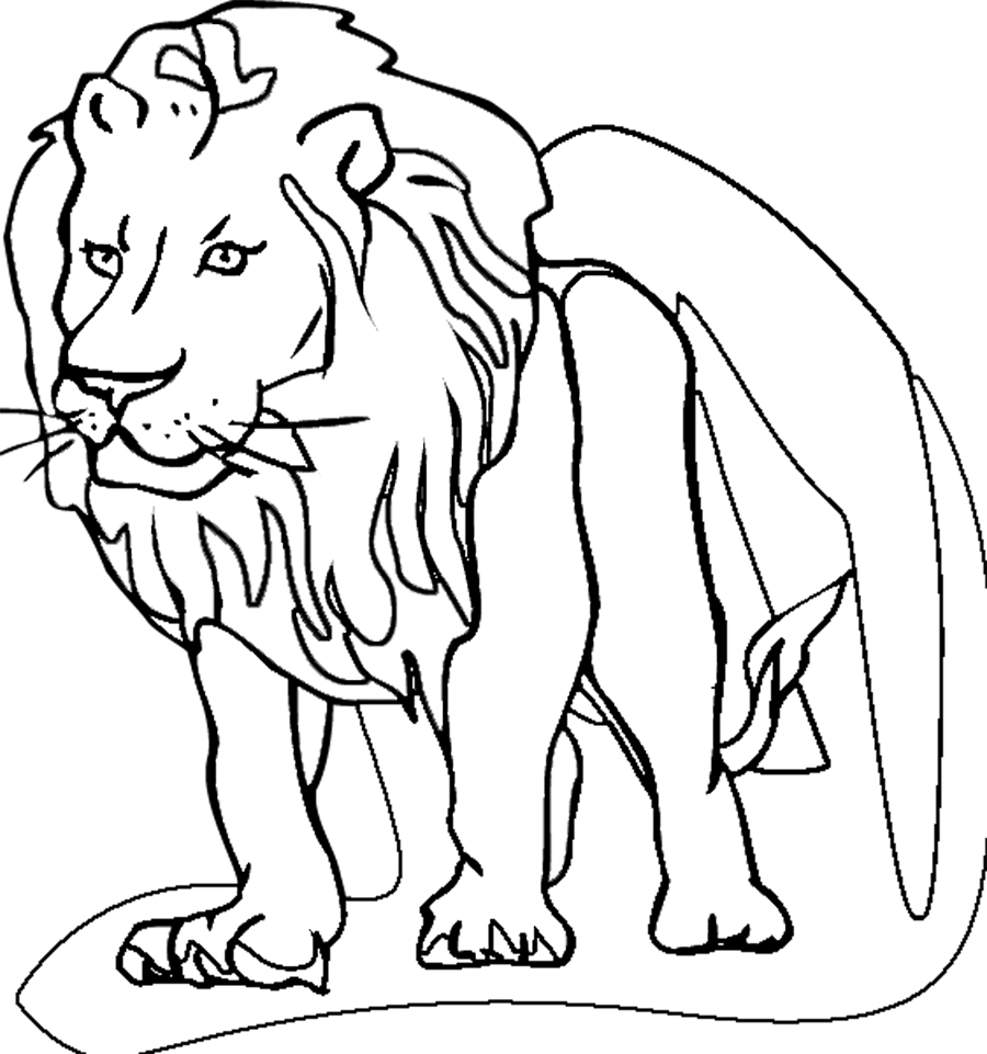 Disegno da colorare: Leone (Animali) #10279 - Pagine da Colorare Stampabili Gratuite