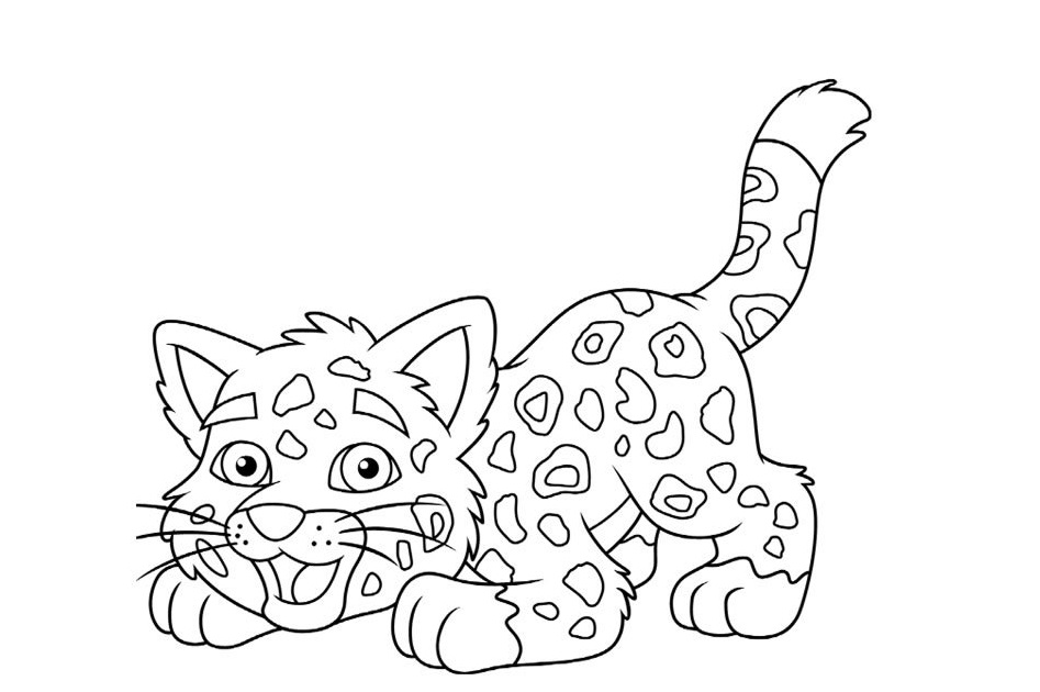 Disegno da colorare: Leopardo (Animali) #9703 - Pagine da Colorare Stampabili Gratuite