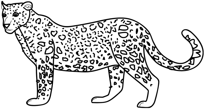 Disegno da colorare: Leopardo (Animali) #9705 - Pagine da Colorare Stampabili Gratuite