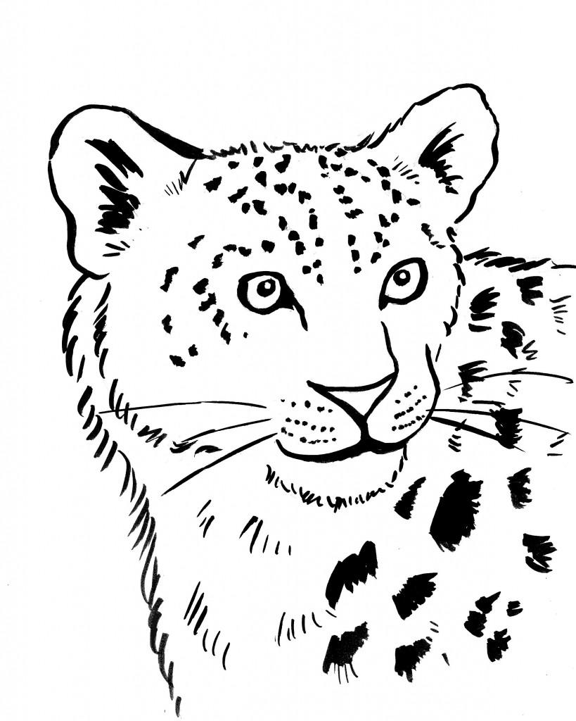 Disegno da colorare: Leopardo (Animali) #9742 - Pagine da Colorare Stampabili Gratuite