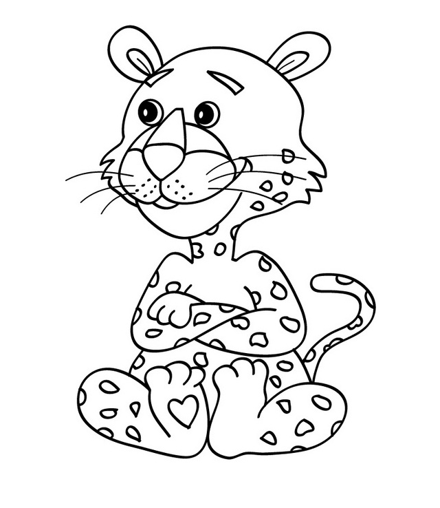 Disegno da colorare: Leopardo (Animali) #9746 - Pagine da Colorare Stampabili Gratuite