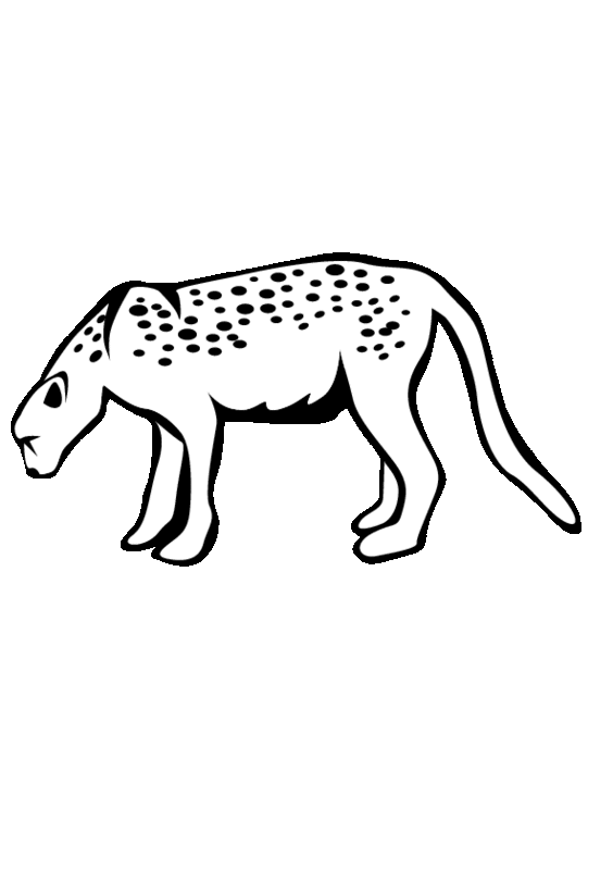Disegno da colorare: Leopardo (Animali) #9839 - Pagine da Colorare Stampabili Gratuite