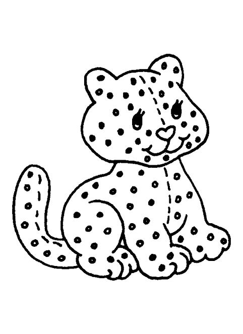 Disegno da colorare: Leopardo (Animali) #9862 - Pagine da Colorare Stampabili Gratuite