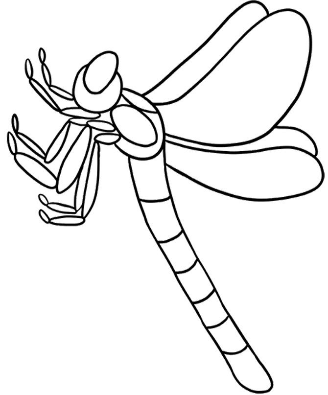 Disegno da colorare: Libellula (Animali) #10001 - Pagine da Colorare Stampabili Gratuite