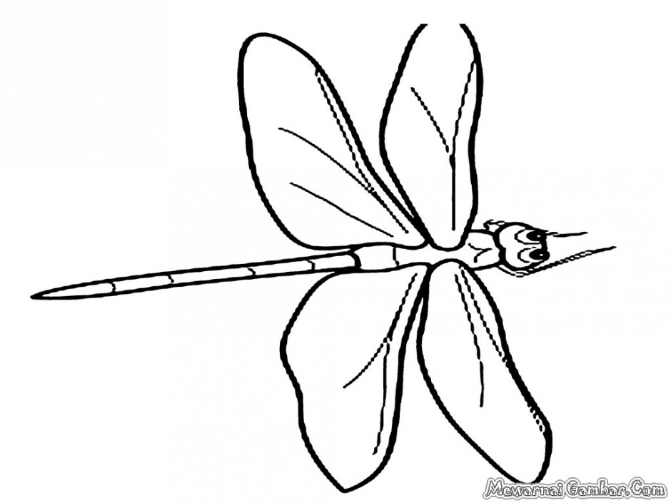 Disegno da colorare: Libellula (Animali) #10002 - Pagine da Colorare Stampabili Gratuite