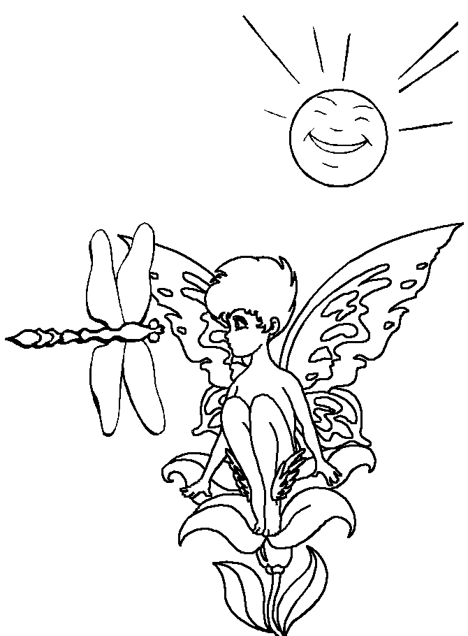 Disegno da colorare: Libellula (Animali) #10007 - Pagine da Colorare Stampabili Gratuite