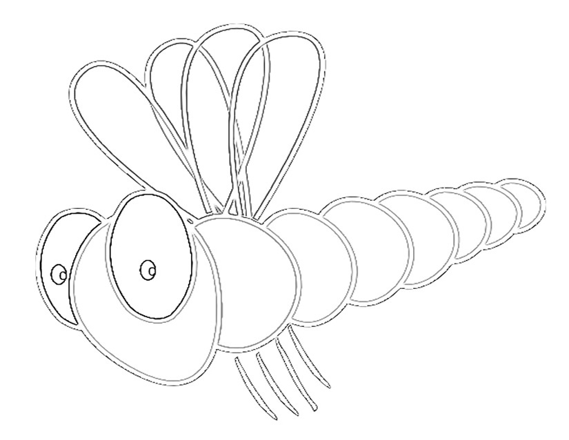 Disegno da colorare: Libellula (Animali) #9943 - Pagine da Colorare Stampabili Gratuite