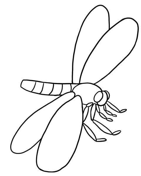 Disegno da colorare: Libellula (Animali) #9953 - Pagine da Colorare Stampabili Gratuite